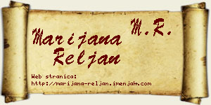 Marijana Reljan vizit kartica